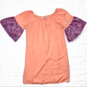 UMGEE Off Shoulder Boho Swing Dress